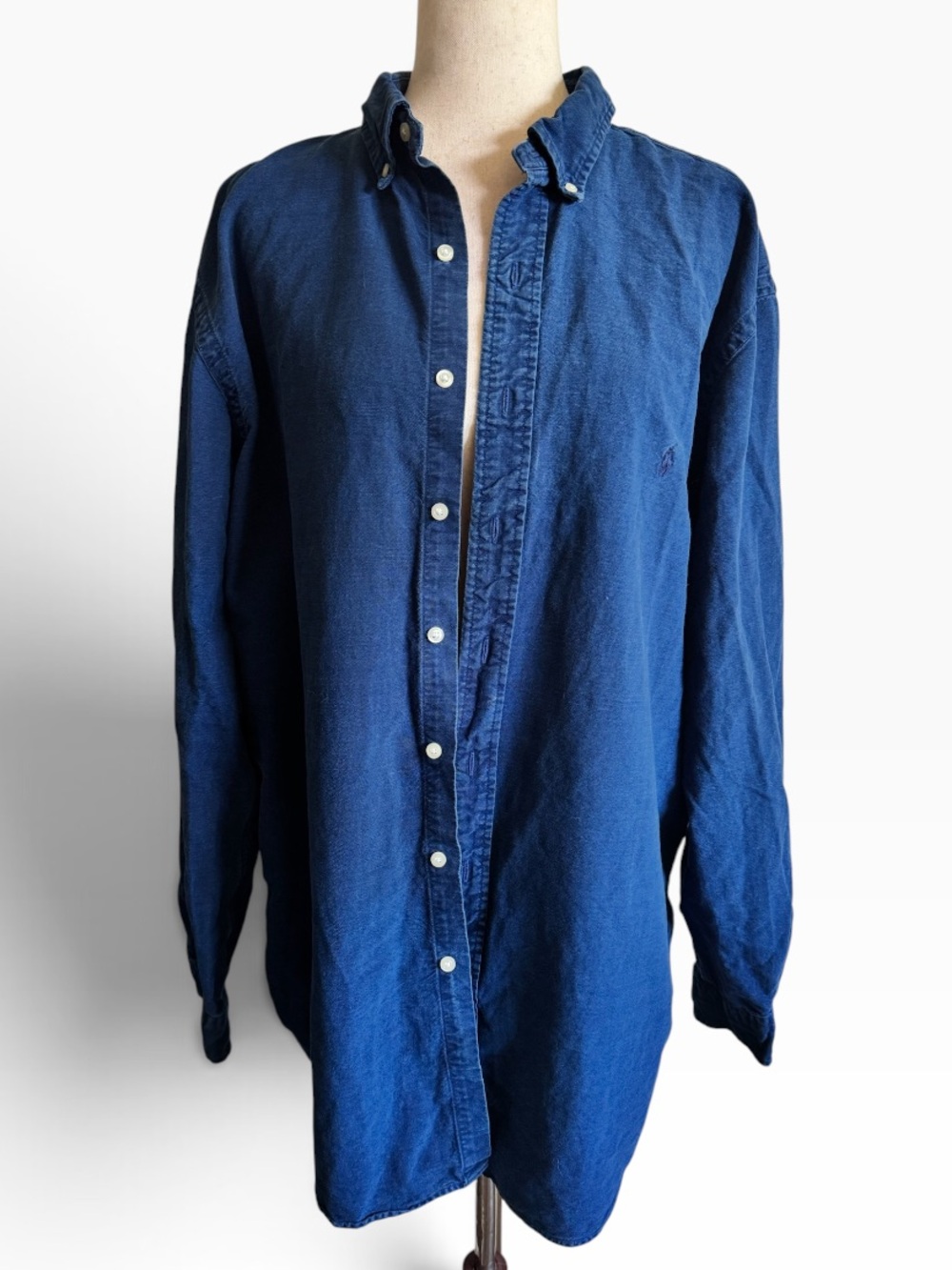 Ralph Lauren Indigo Blue Button-Down Casual Shirt